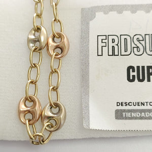 PULSERA ORO COMBINADO 14 K 5.7 GRMS (SEMINUEVO)
