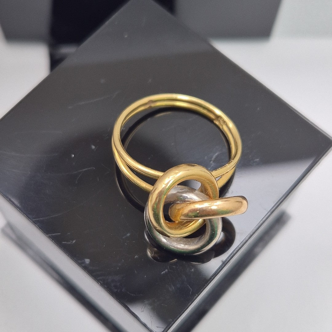 ANILLITO ORO COMBINADO 18 K 6,00 GRMS (SEMINUEVO)