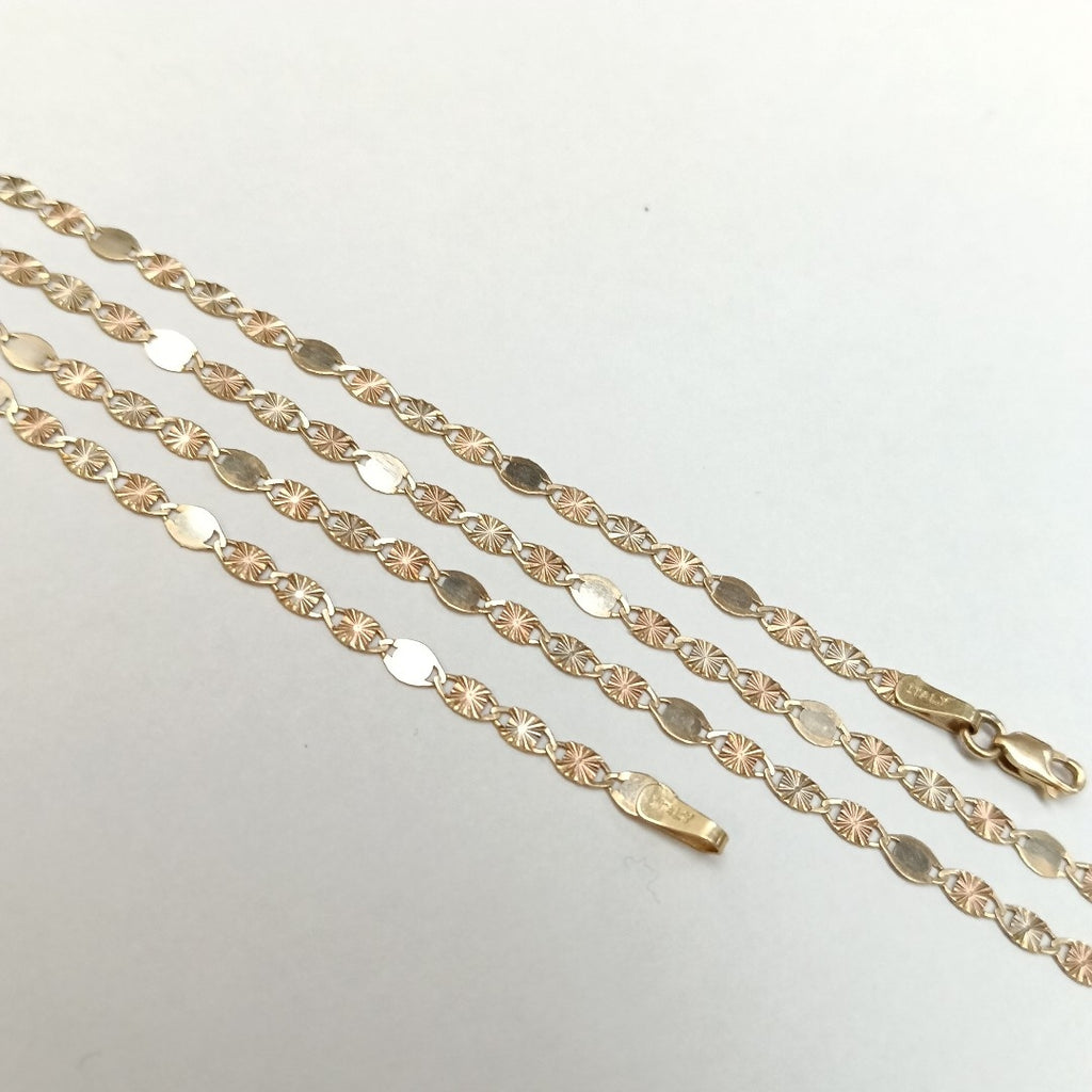 CADENA ORO COMBINADO 14 K 2,80 GRMS (SEMINUEVO)