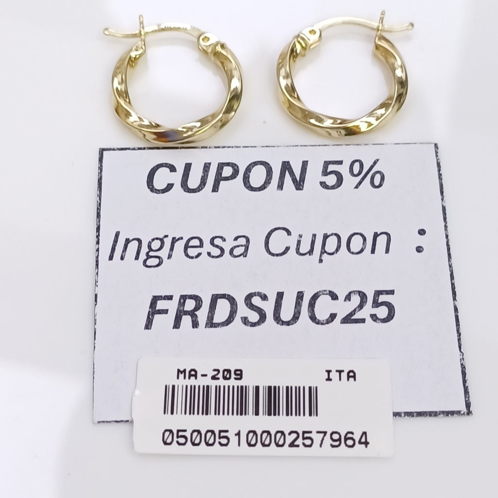 ARRACADAS ORO 14K 1.3 (NUEVO)