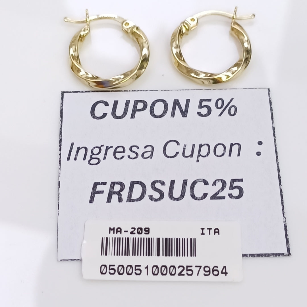 ARRACADAS ORO 14K 1.3 (NUEVO)