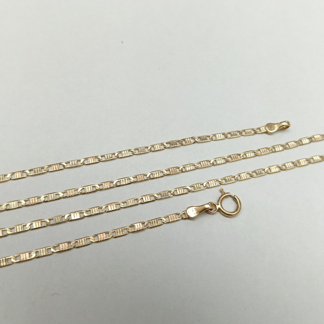 CADENA ORO COMBINADO 14 K 2,40 GRMS (SEMINUEVO)
