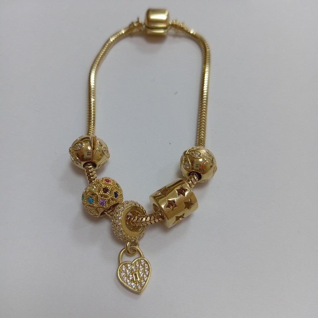 PULSERA CHARM ORO 14K 16.1 (NUEVO)
