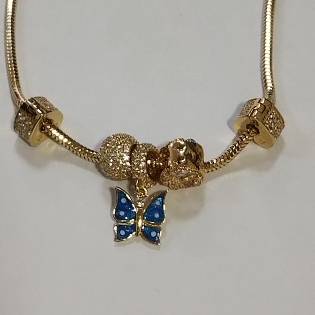 PULSERA CHARM ORO 14K 16.3 (NUEVO)