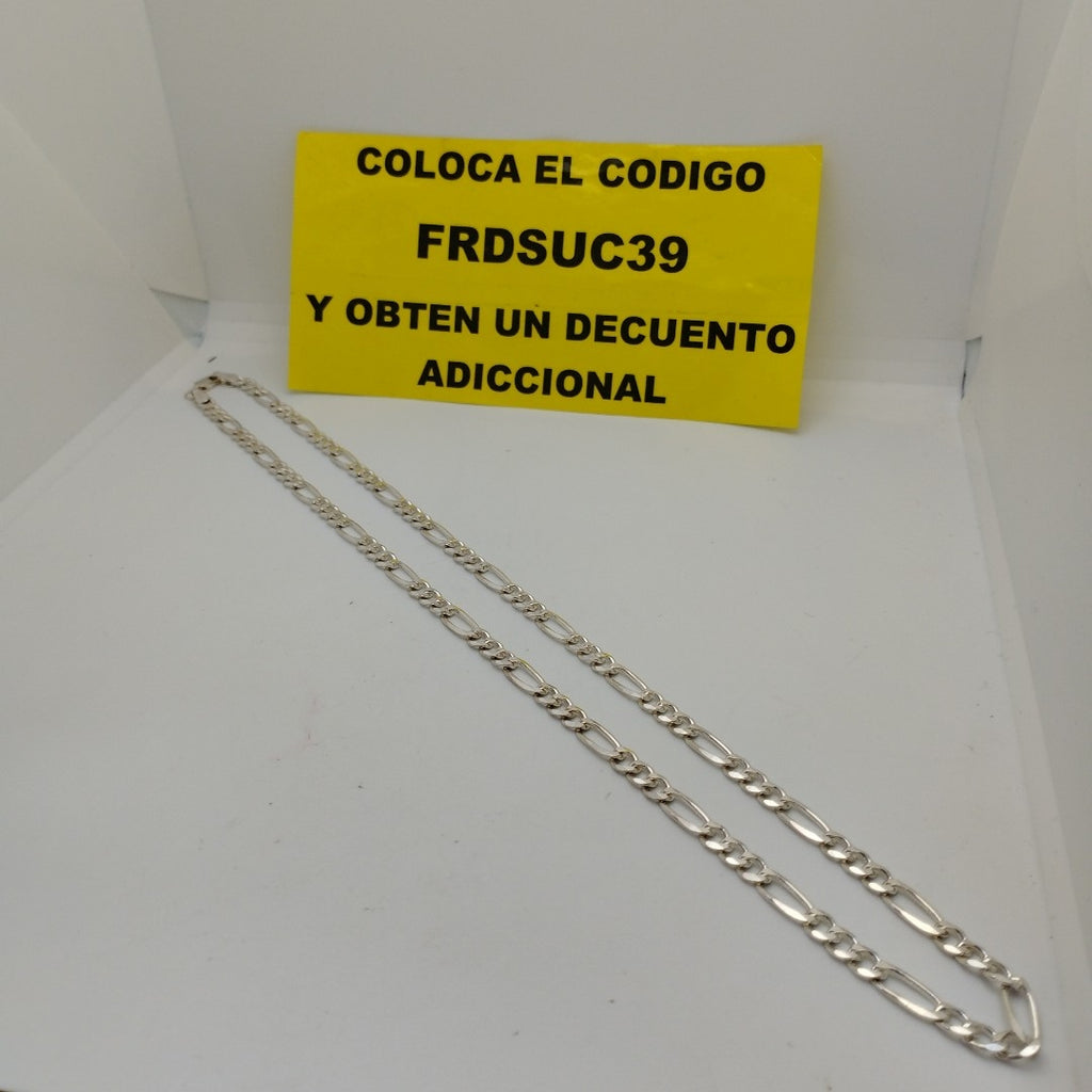 CADENA TEJIDO 3X1 PLATA .925 55 CM 16 GR (NUEVO)