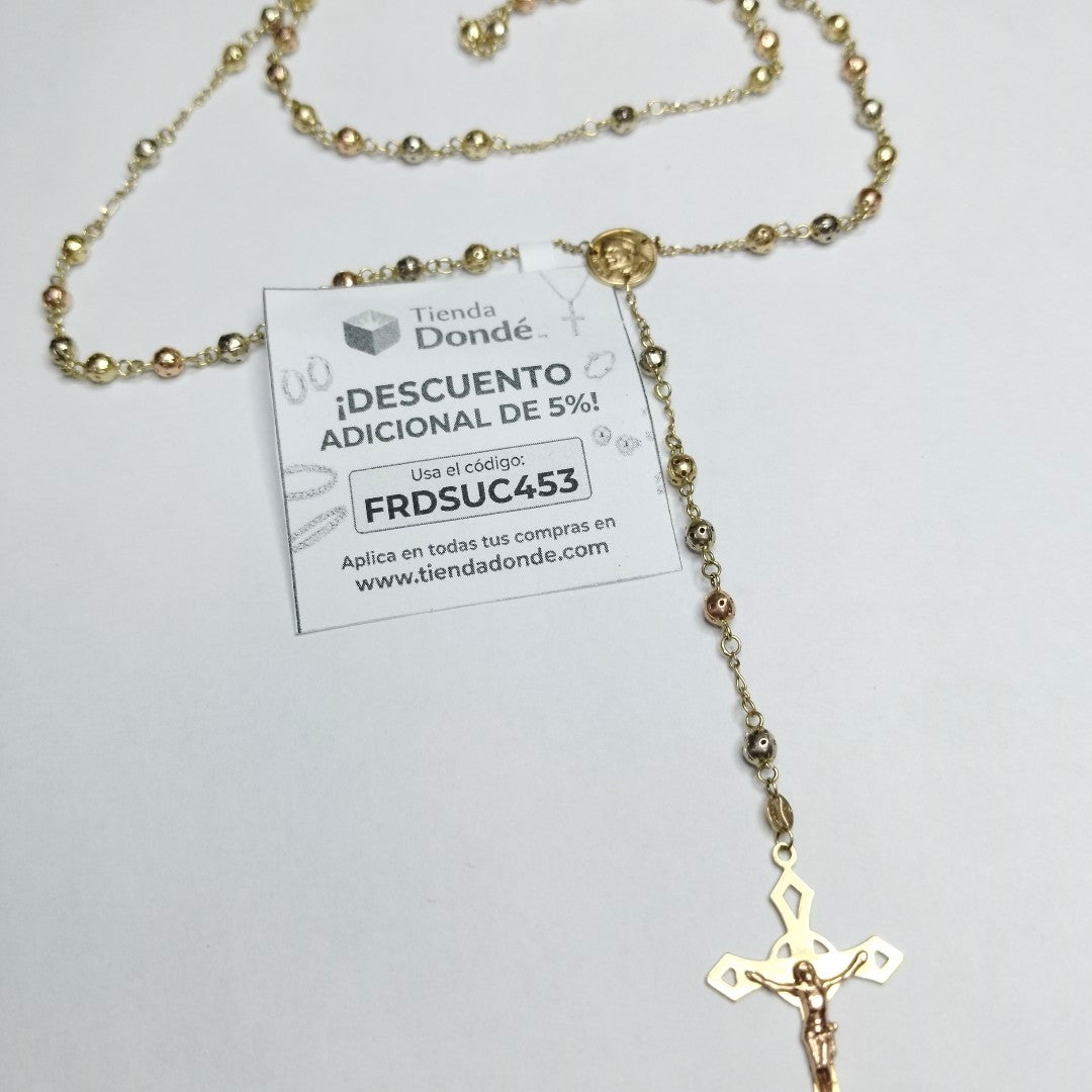 ROSARIO ORO COMBINADO 14 K 15 GRMS (SEMINUEVO)