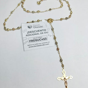 ROSARIO ORO COMBINADO 14 K 15 GRMS (SEMINUEVO)