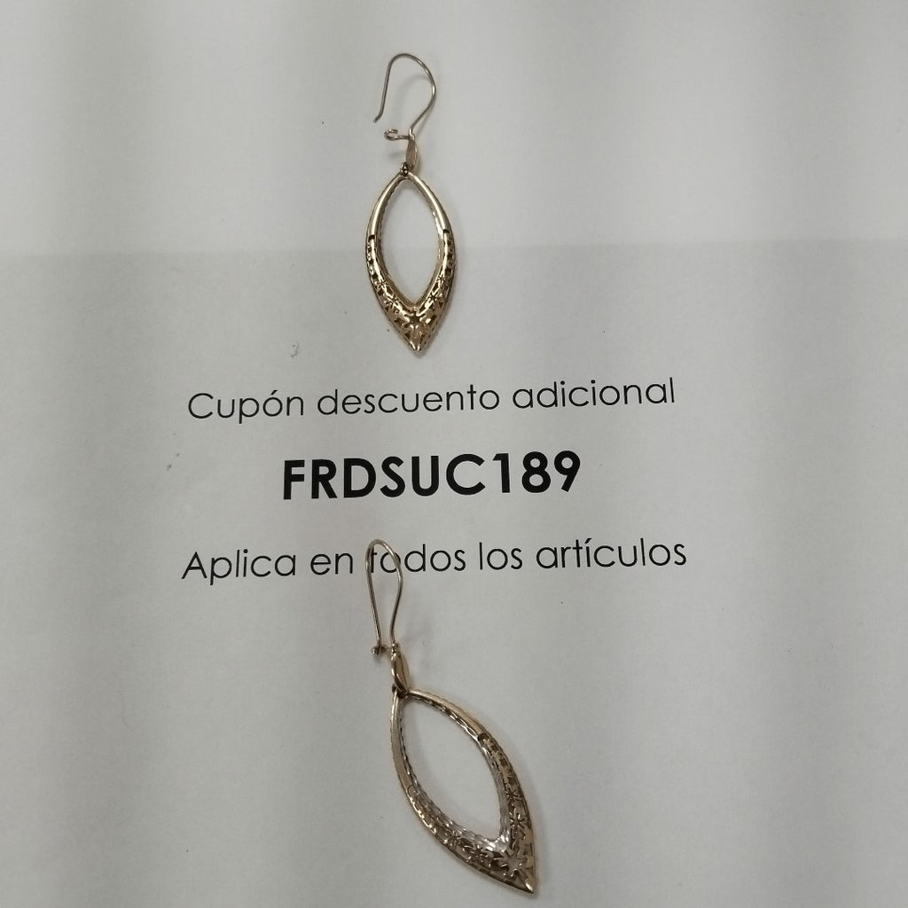 ARETES PAR ORO 14 K 3.4 GRMS (SEMINUEVO)