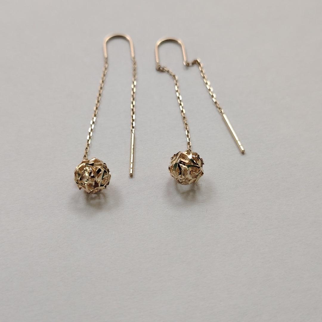 BROQUELES ORO 14K 1.7 (NUEVO)