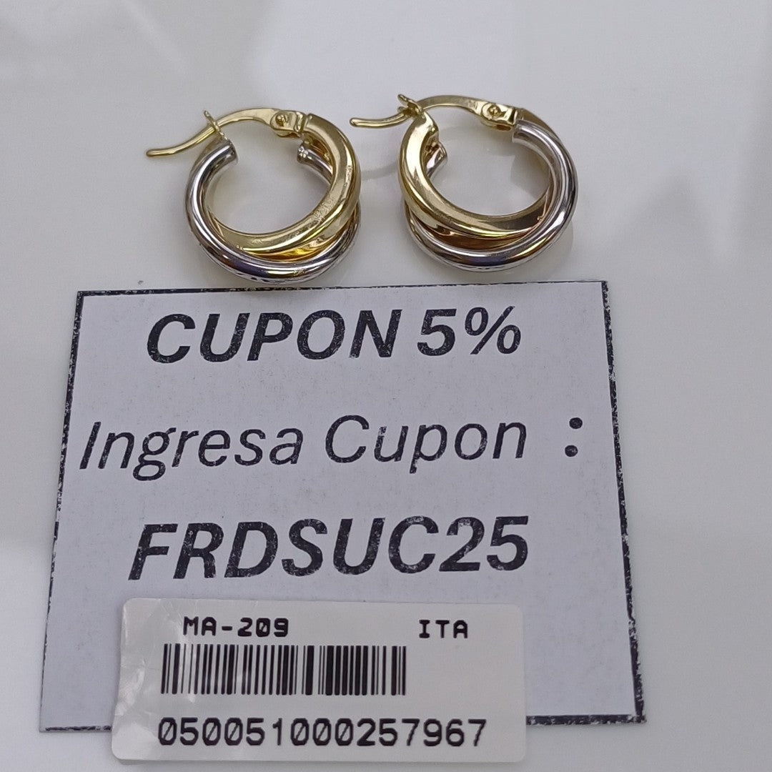 ARRACADAS ORO 14K 1.6 (NUEVO)