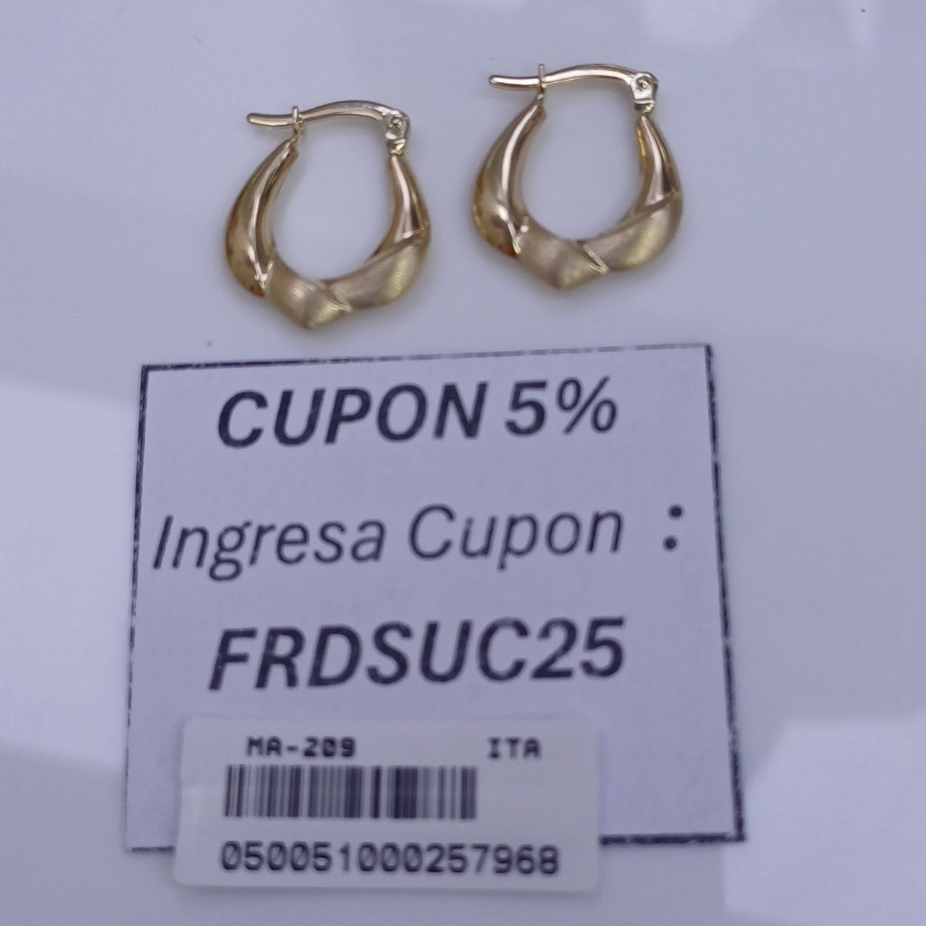 ARRACADAS ORO 14K 1.4 (NUEVO)