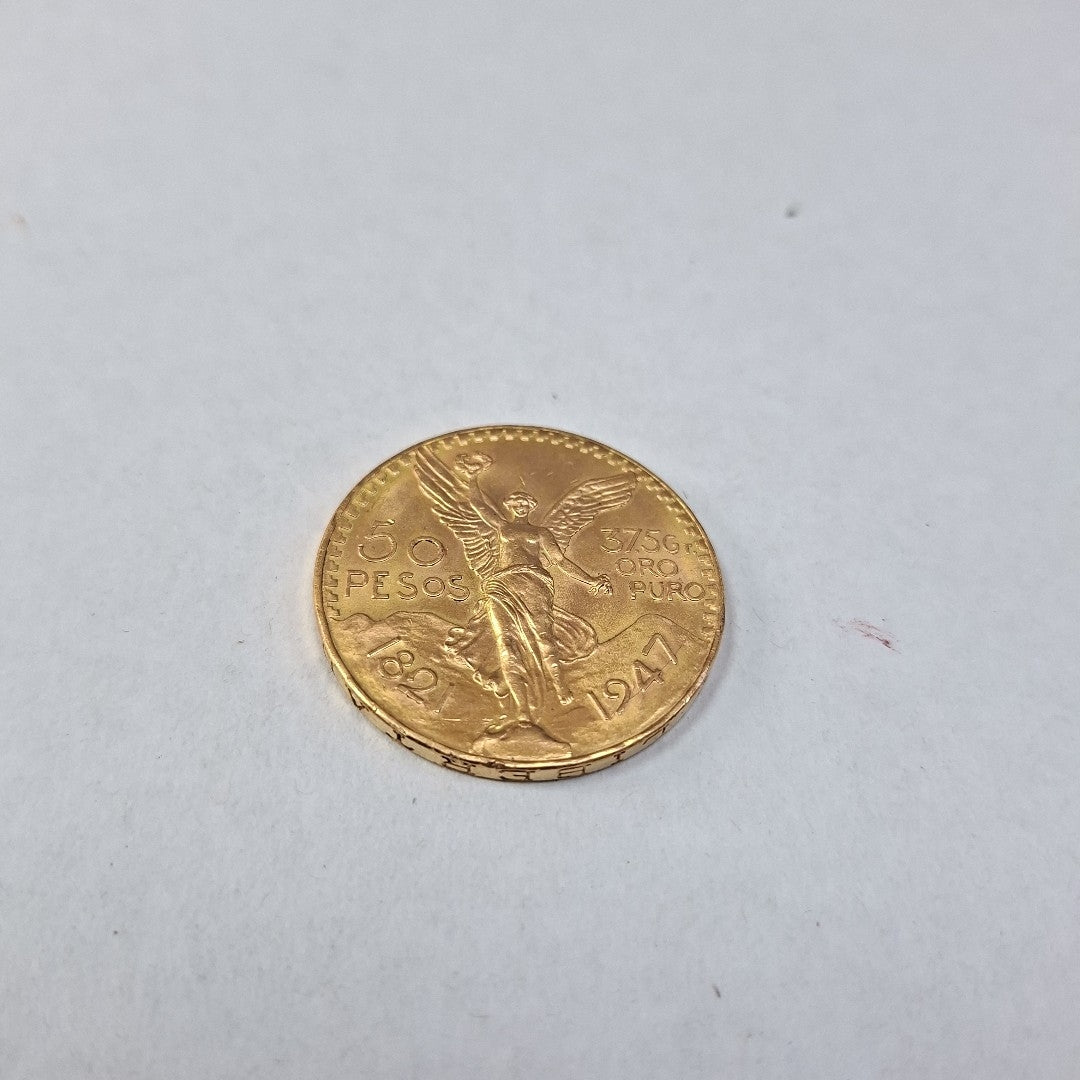K1 41.6 GRMS 21 K IDENTIFICACIÓN MONEDA NOMINATIVA MONEDAS PESOS 50 PESO (SEMINUEVO)