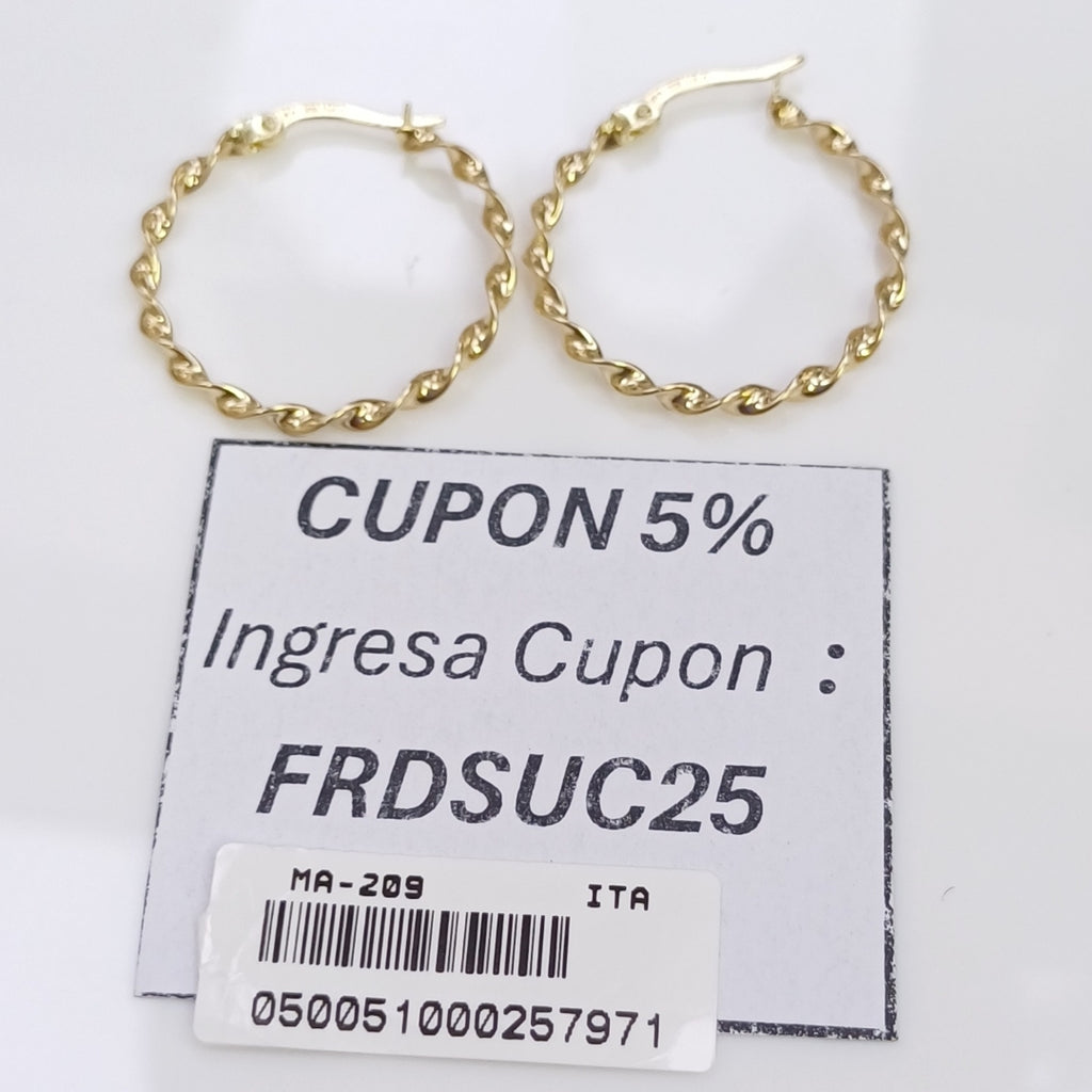 ARRACADAS ORO 14K 1.6 (NUEVO)