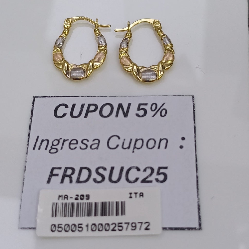 ARRACADAS ORO 14K 1.2 (NUEVO)