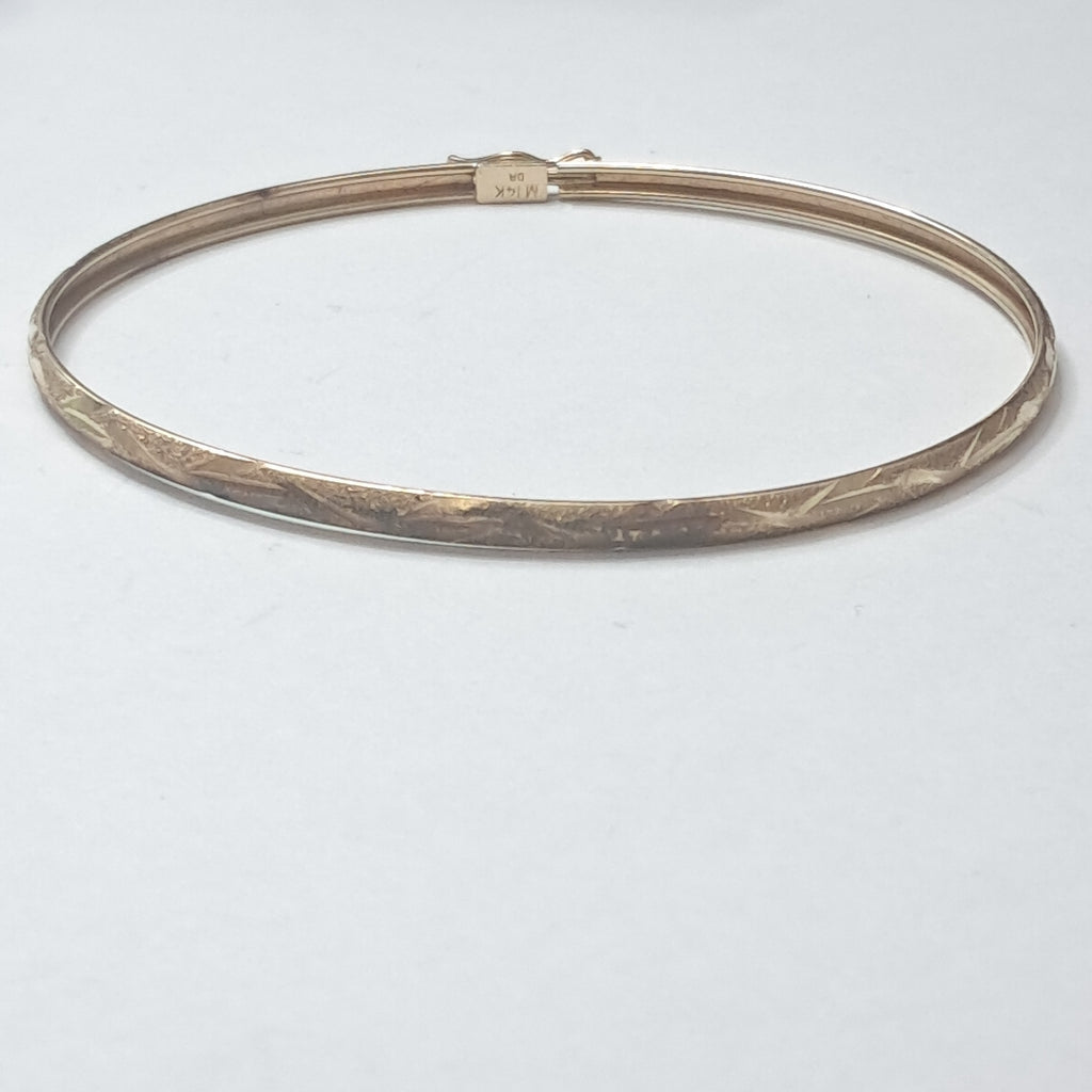 PULSERA RIGIDA ORO 14 K 3,50 GRMS (SEMINUEVO)