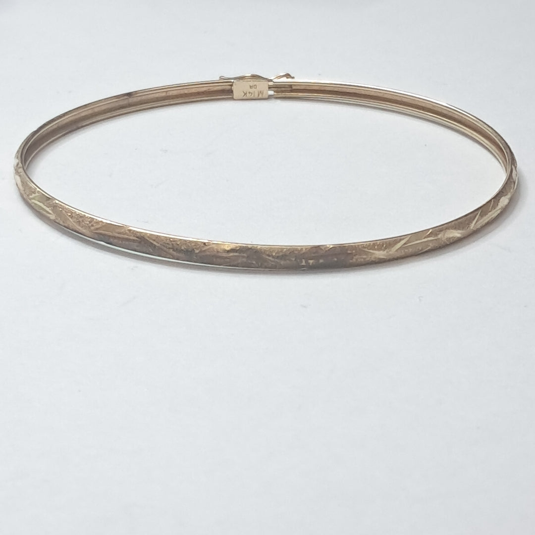 PULSERA RIGIDA ORO 14 K 3,50 GRMS (SEMINUEVO)