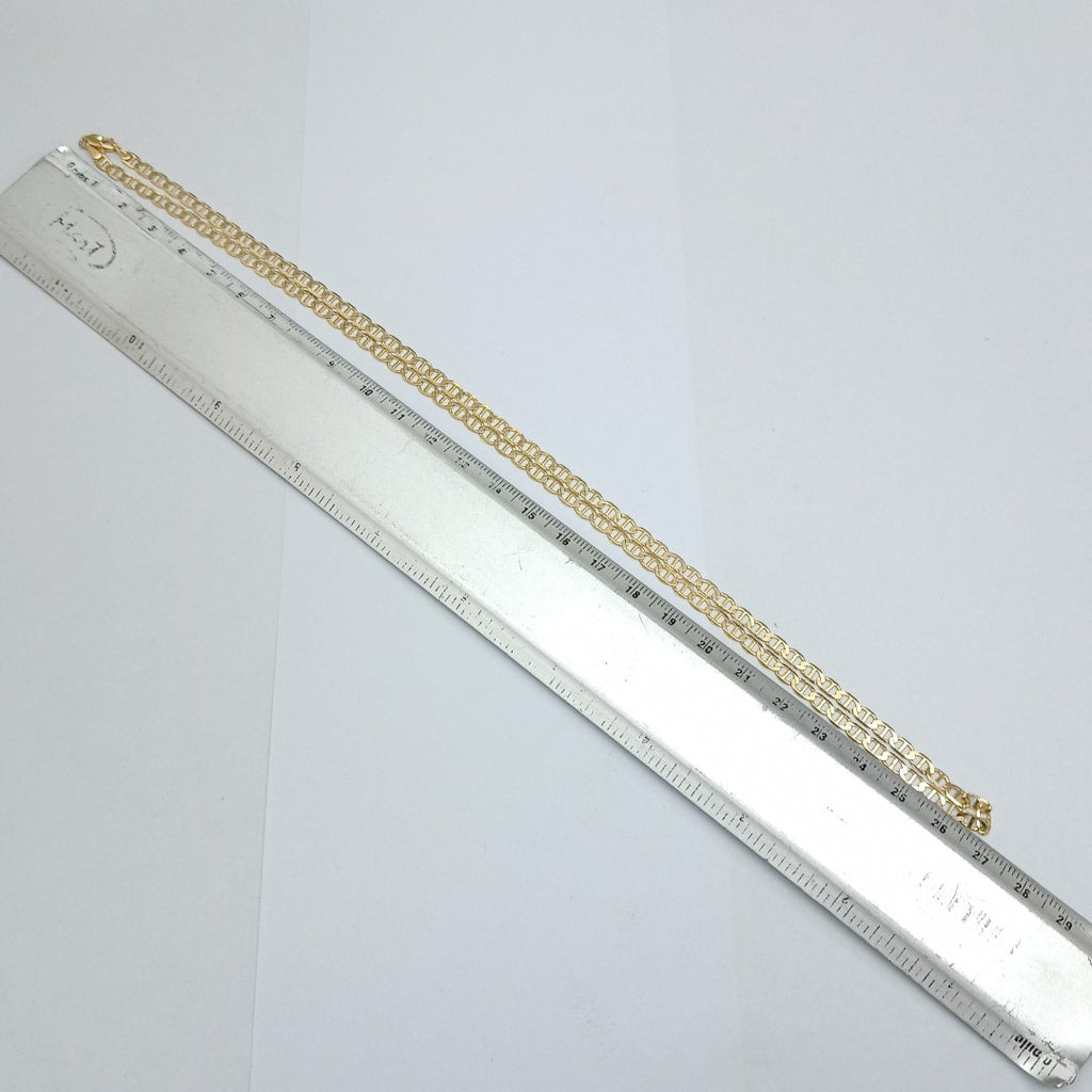 CADENAS TEJIDO MARINERA ORO 14K 55 CM 7.8 GR (NUEVO)
