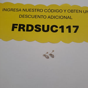 ARETES PAR ORO 10 K 0.9 GRMS (SEMINUEVO)