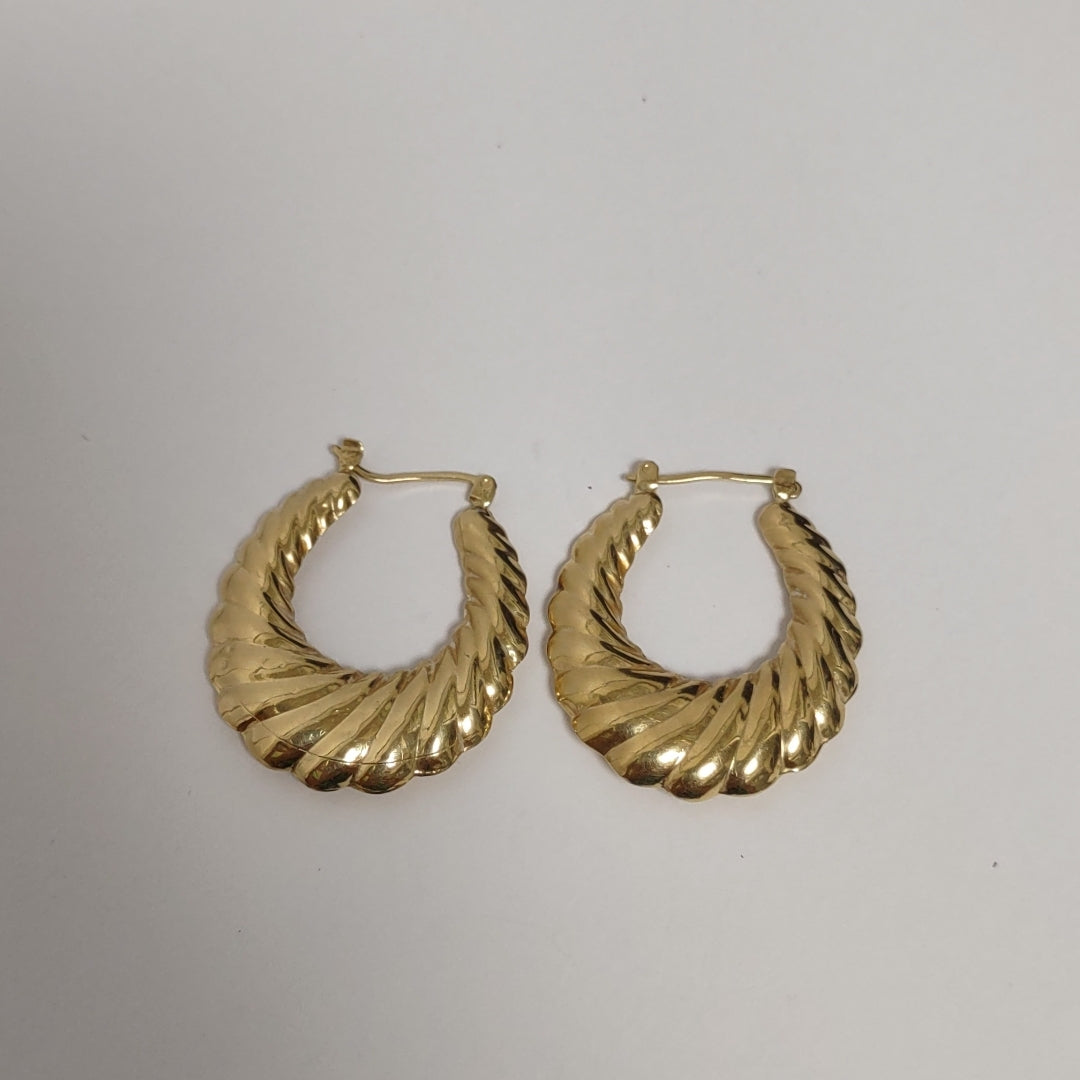 ARRACADAS PAR ORO 14 K 3.7 GRMS (SEMINUEVO)