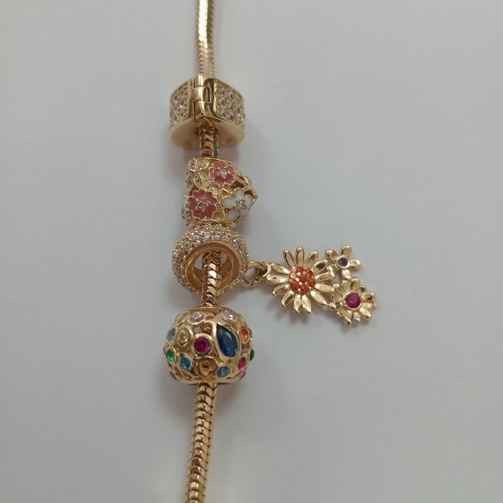 PULSERA CHARM ORO 14K 16.2 (NUEVO)