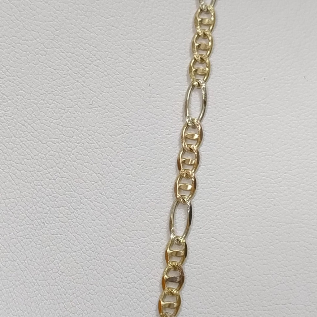 CADENA ORO COMBINADO 14 K 8 GRMS (SEMINUEVO)