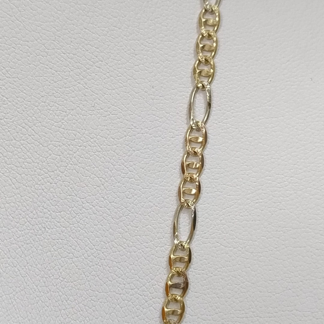 CADENA ORO COMBINADO 14 K 8 GRMS (SEMINUEVO)