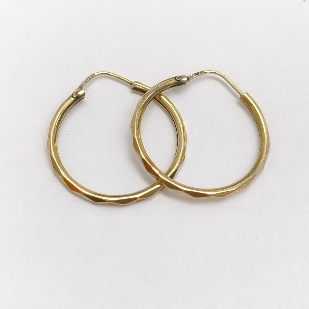 ARRACADAS PAR ORO 14 K 1.8 GRMS (SEMINUEVO)