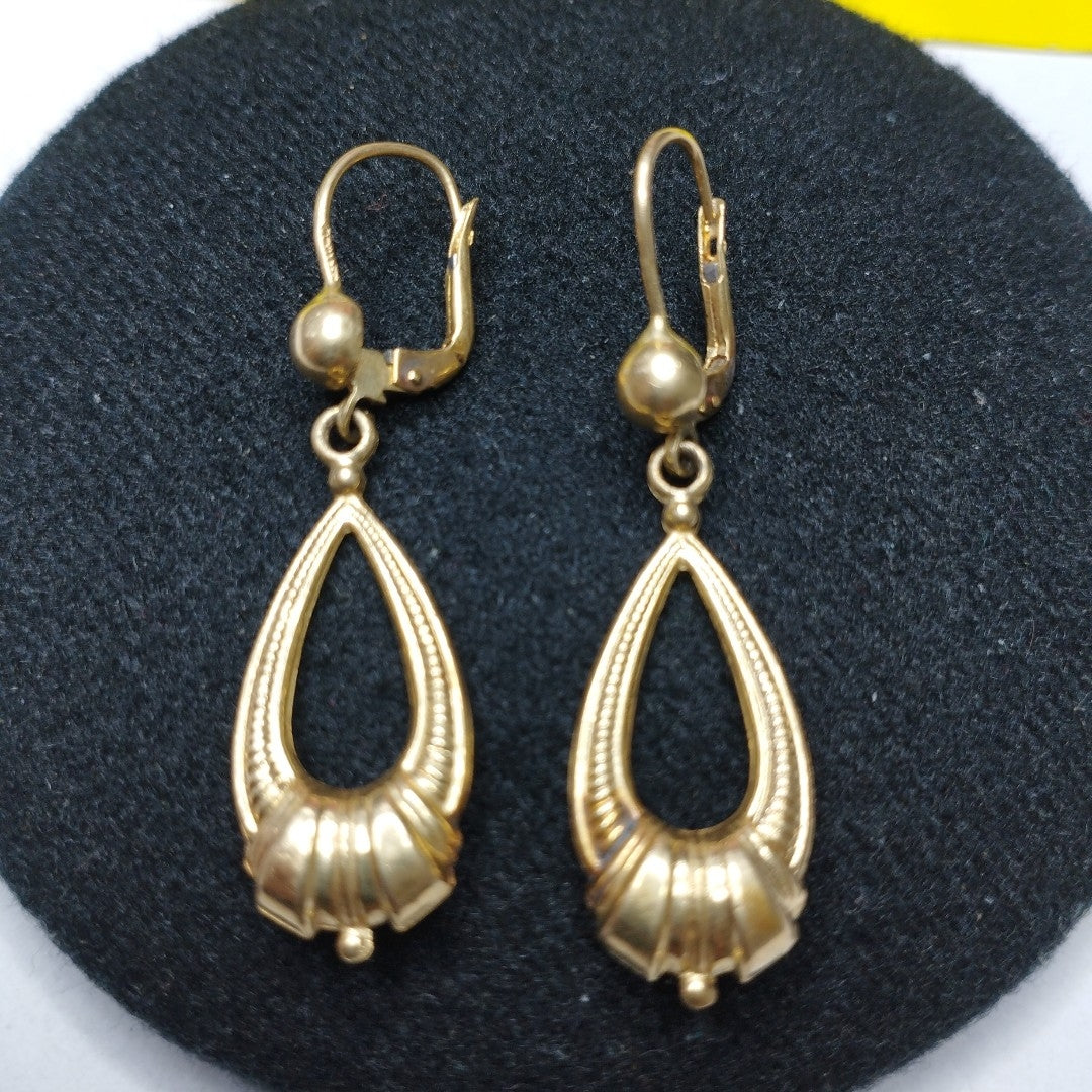 ARRACADAS PAR ORO 14 K 3.7 GRMS (SEMINUEVO)