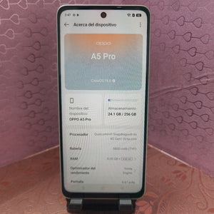 CELULAR OPPO A5 PRO CPH2711 (2025) 256 GB 8 GB RAM (SEMINUEVO)