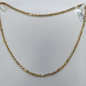 CADENA ORO COMBINADO 14 K 16.4 GRMS (SEMINUEVO)