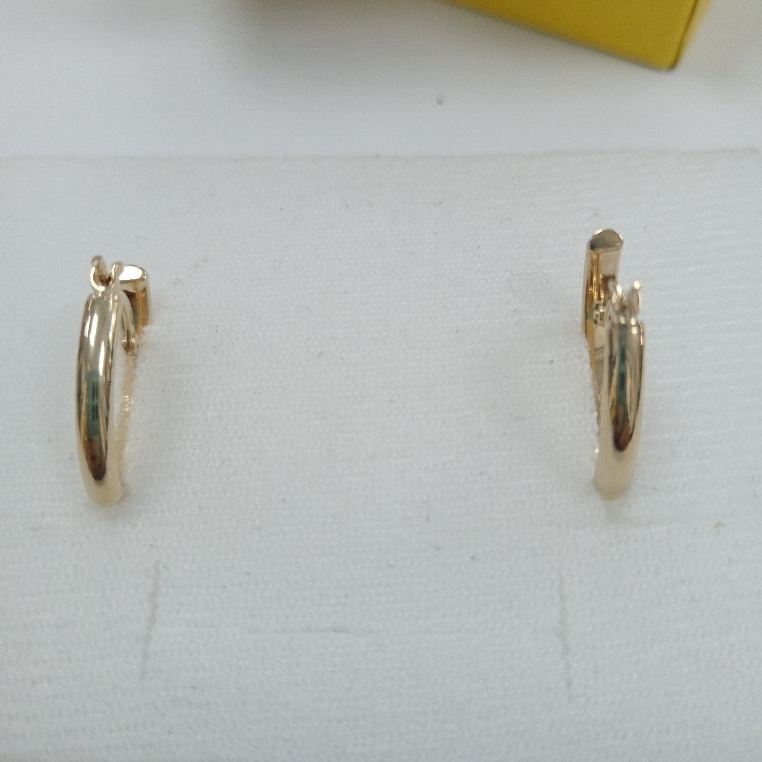 ARRACADAS ORO 14K 1.5 (NUEVO)