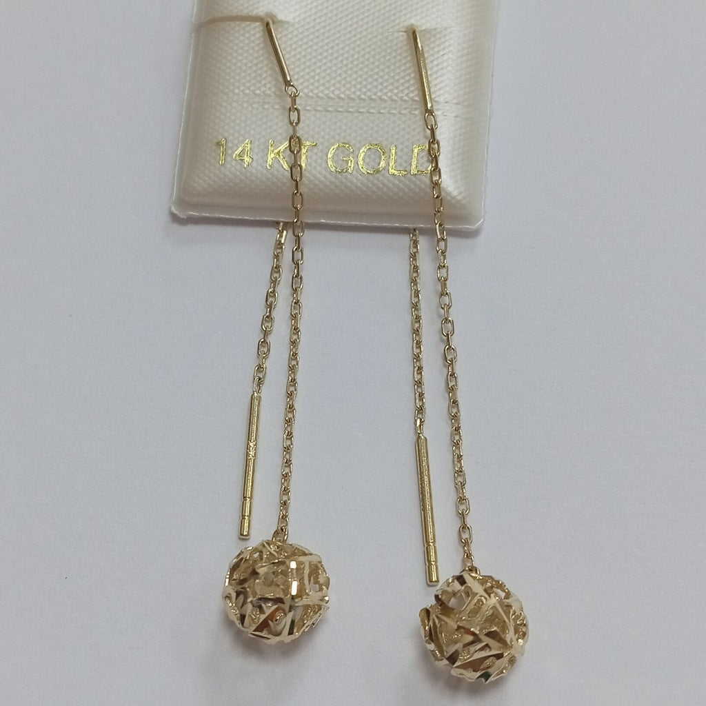 BROQUELES ORO 14K 1.7 (NUEVO)