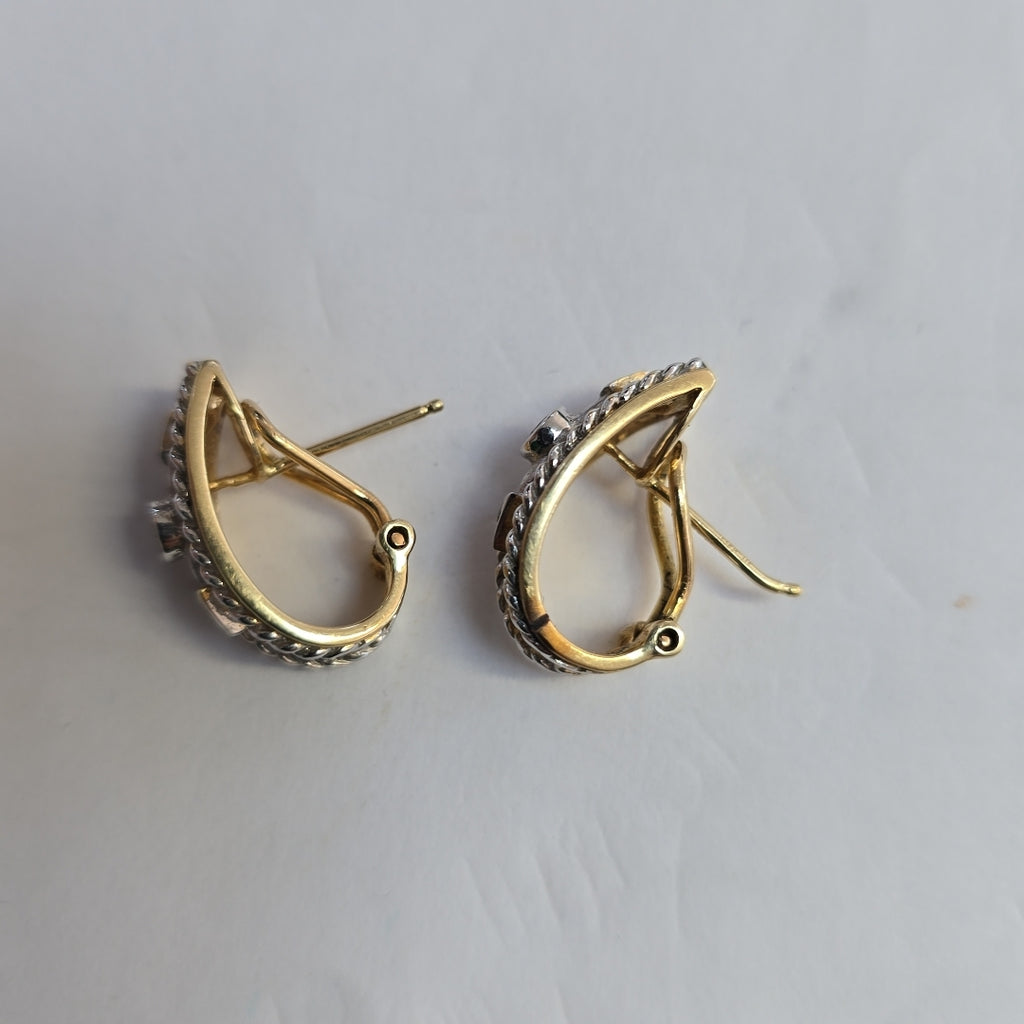 ARETES PAR ORO 14 K 7,10 GRMS (SEMINUEVO)