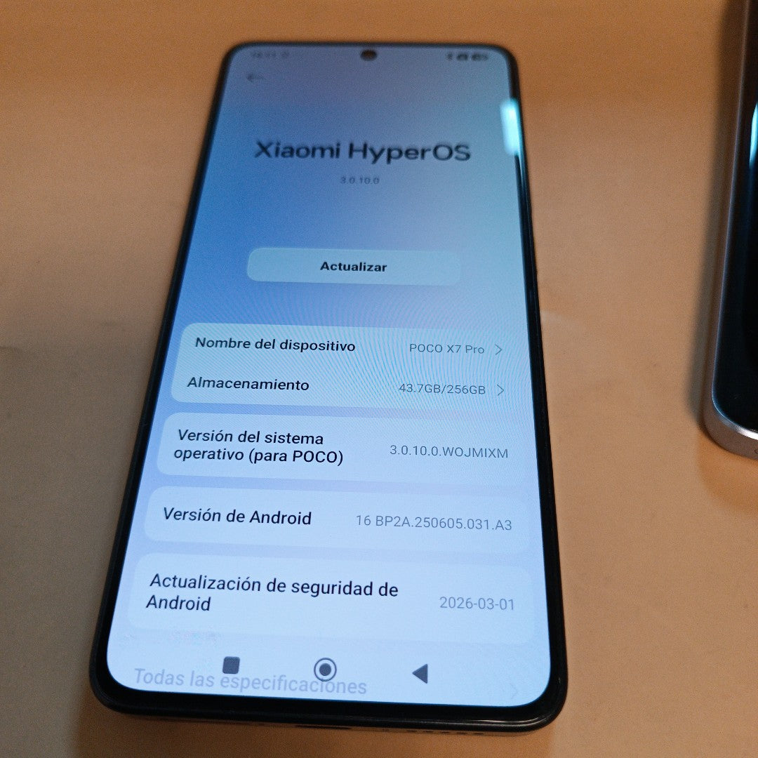CELULAR XIAOMI POCO X7 PRO 2412DPC0AG (2025) 256 GB 12 GB RAM (SEMINUEVO)
