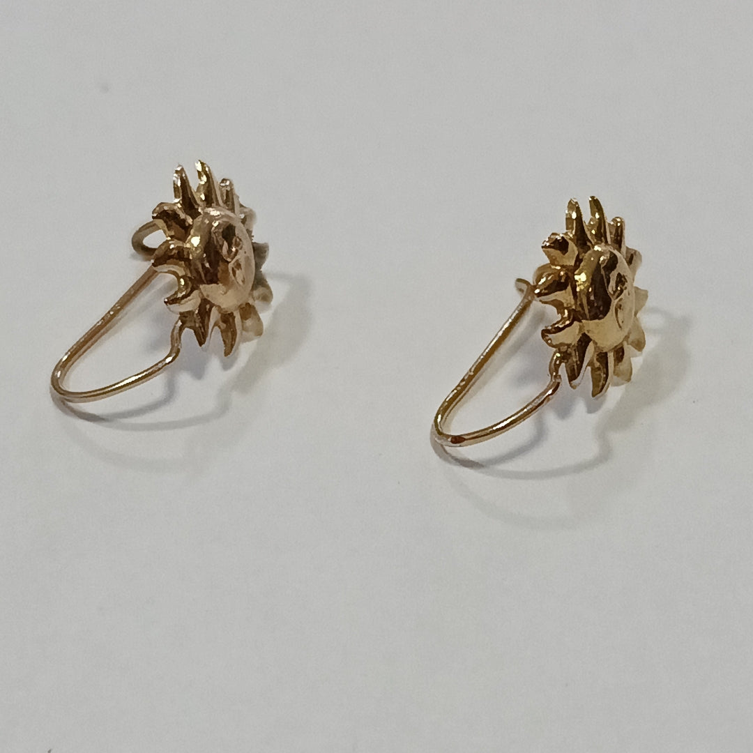 ARRACADAS PAR ORO 10 K 1.3 GRMS (SEMINUEVO)