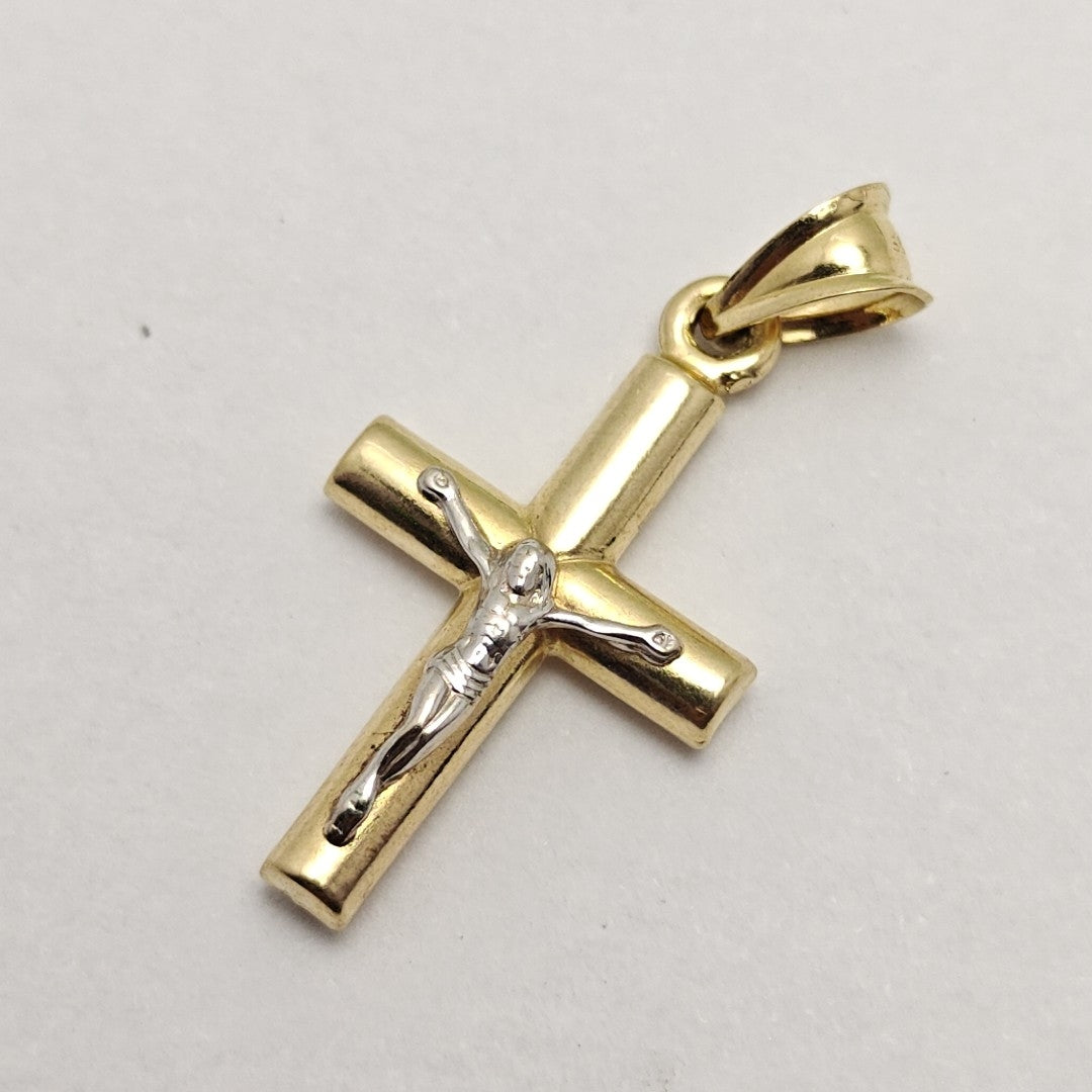 CRUCIFIJO ORO 14 K 1,20 GRMS (SEMINUEVO)