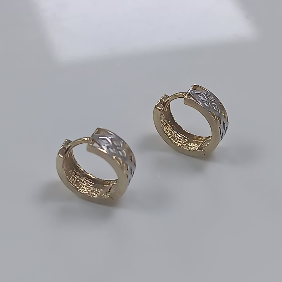 BROQUELES PAR ORO 14 K 2 GRMS (SEMINUEVO)