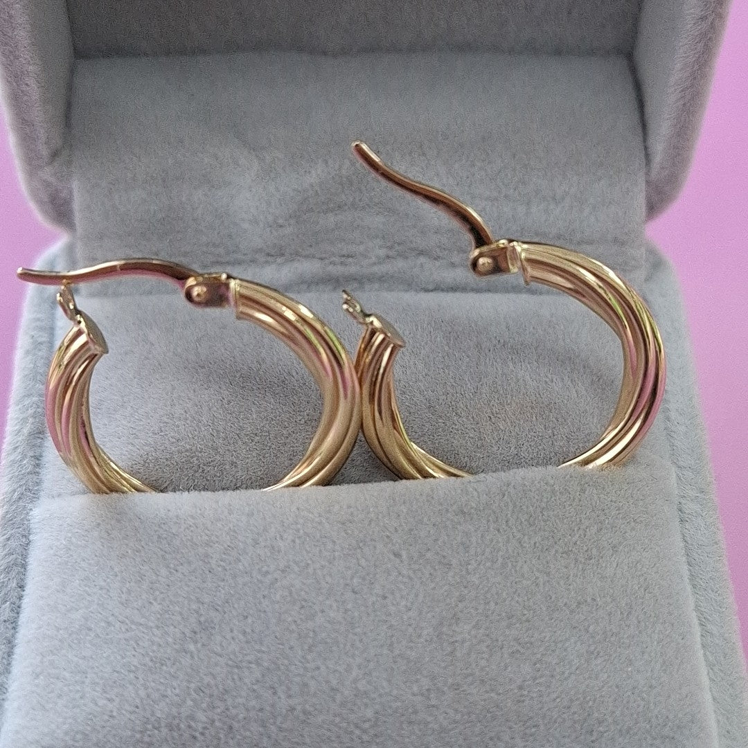 ARRACADAS ORO 14K 1.5 (NUEVO)