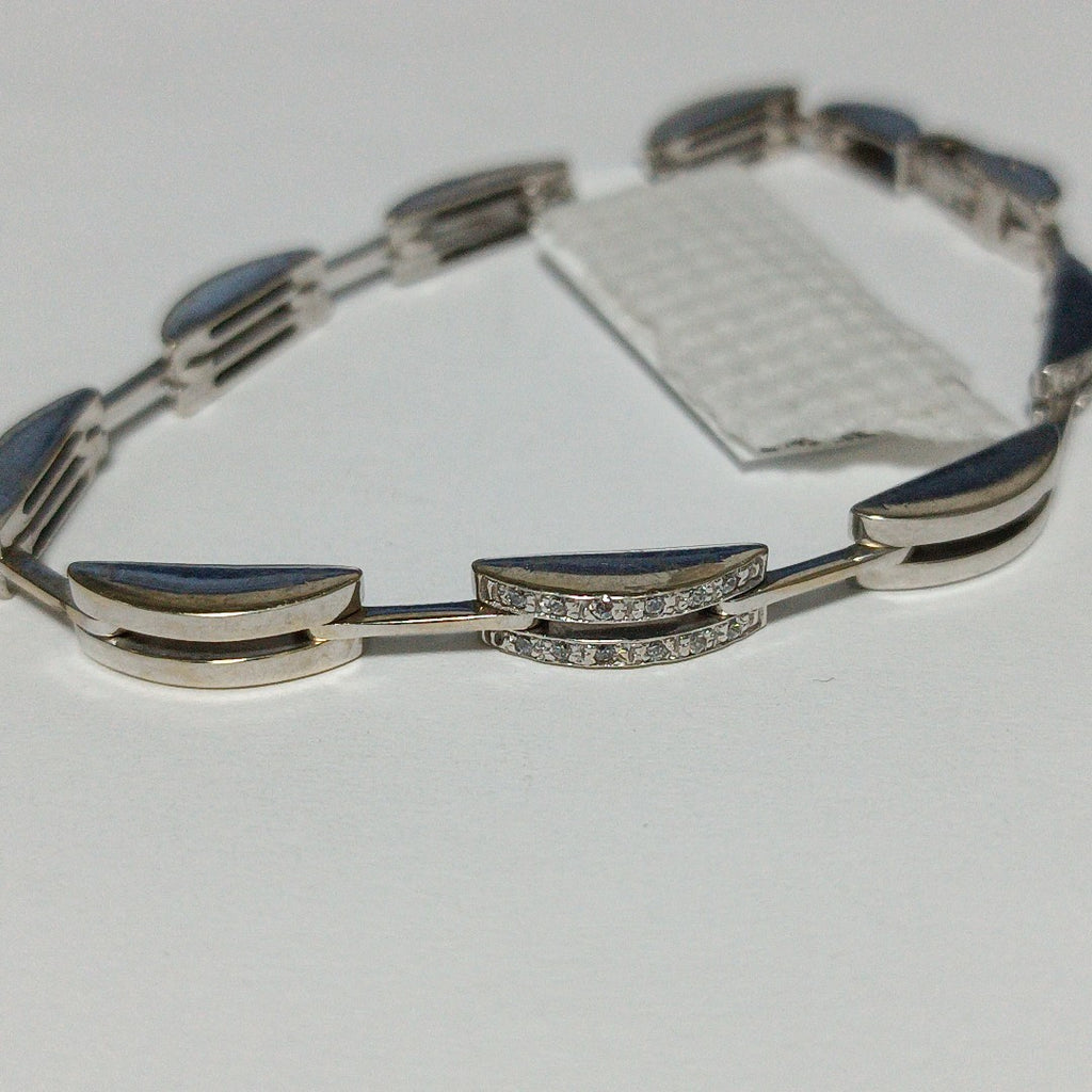 PULSERA ORO, ORO BLANCO 14 K 16.6 GRMS (SEMINUEVO)