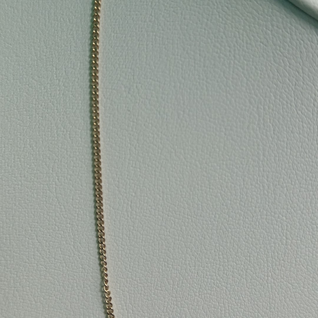 CADENAS TEJIDO BARBADA ORO 10K 50 CM 2.7 GR (NUEVO)