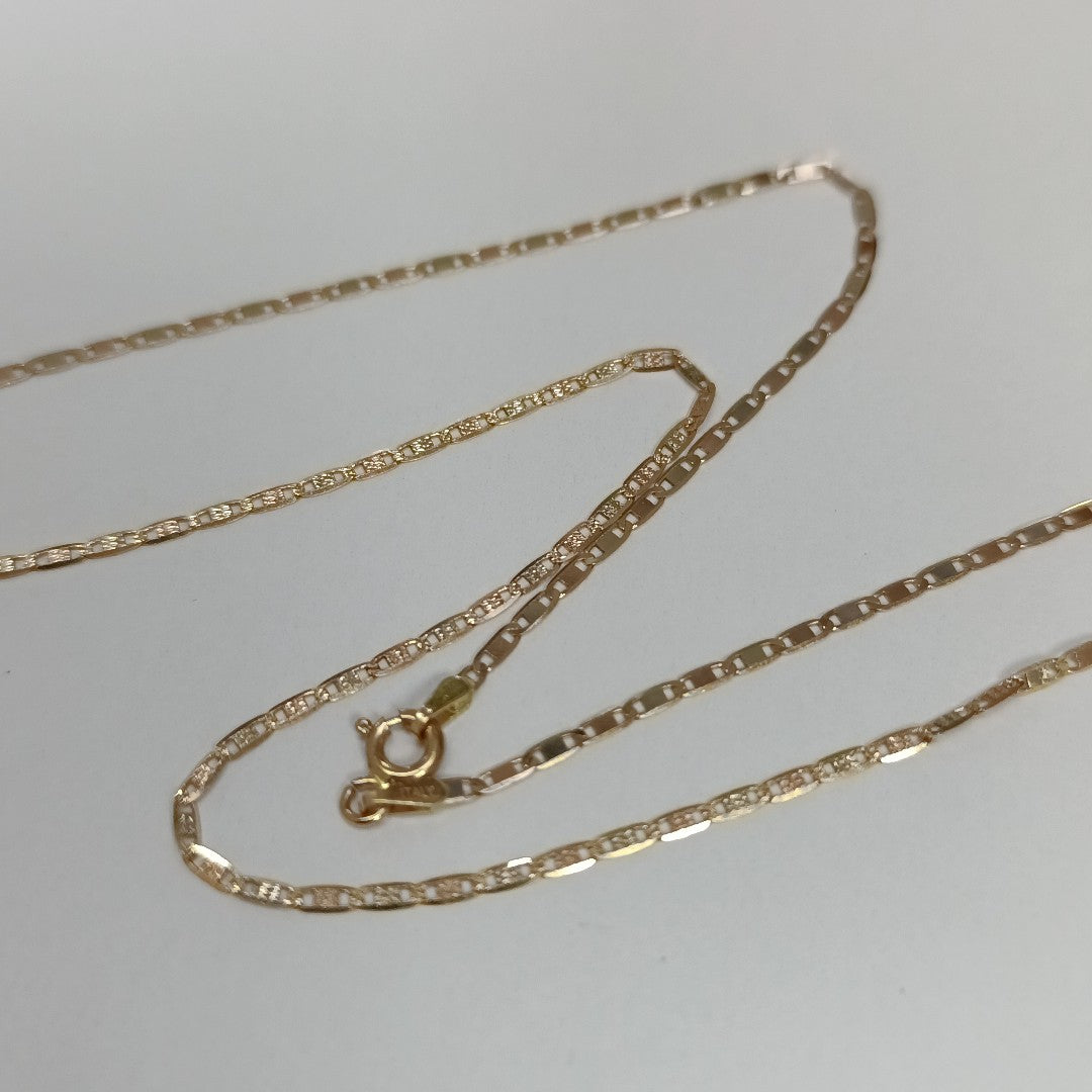 CADENA ORO COMBINADO 14 K 2,20 GRMS (SEMINUEVO)