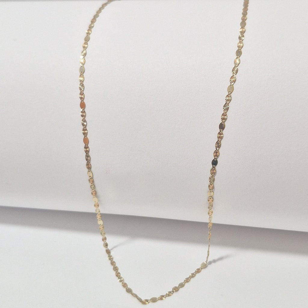 CADENA ORO, ORO COMBINADO 14 K 1.7 GRMS (SEMINUEVO)