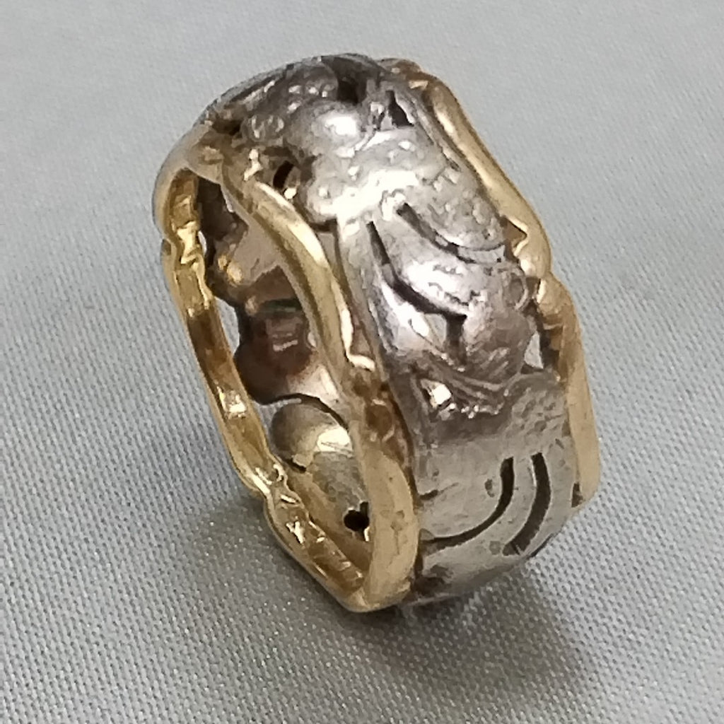 ARGOLLA ORO,ORO COMBINADO 14 K 5,70 GRMS (SEMINUEVO)