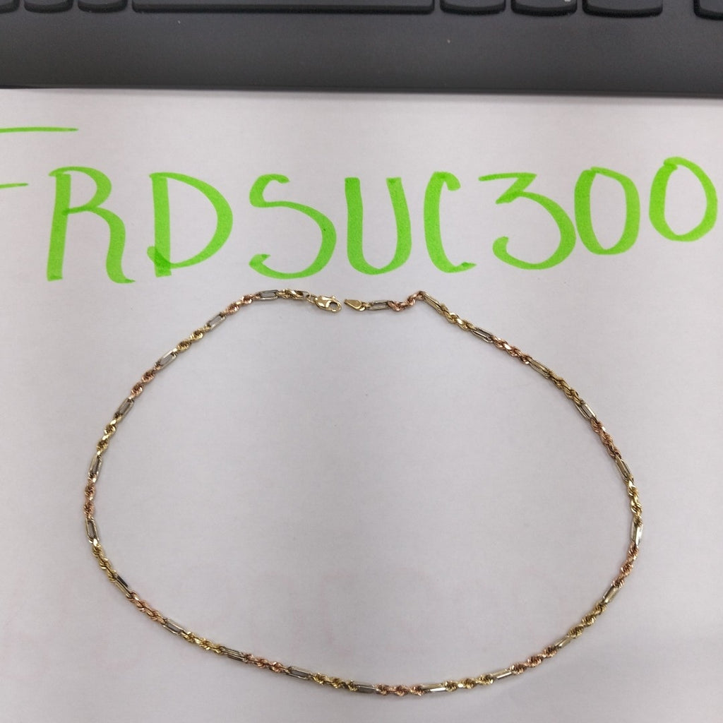 CADENA ORO, ORO COMBINADO 14 K 6.9 GRMS (SEMINUEVO)