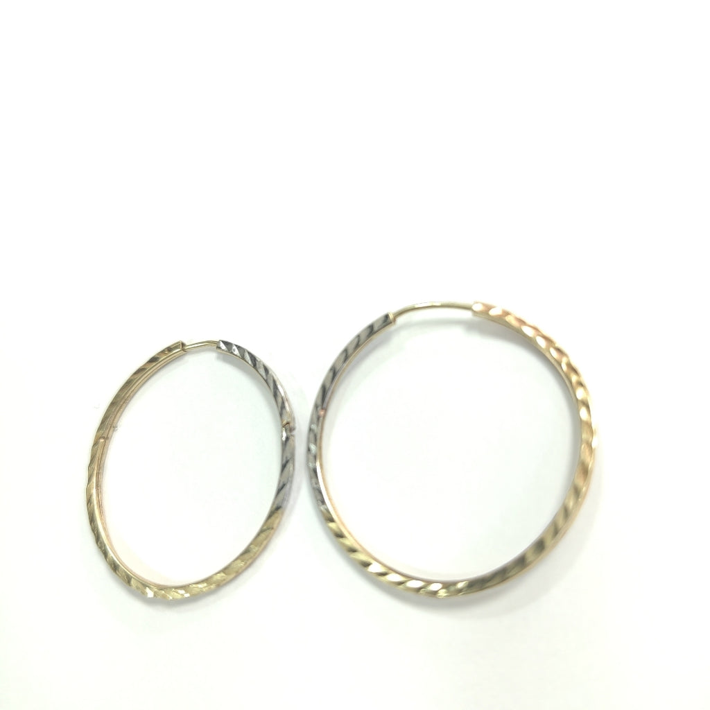 ARRACADAS PAR ORO,ORO COMBINADO 14 K 1,00 GRMS (SEMINUEVO)