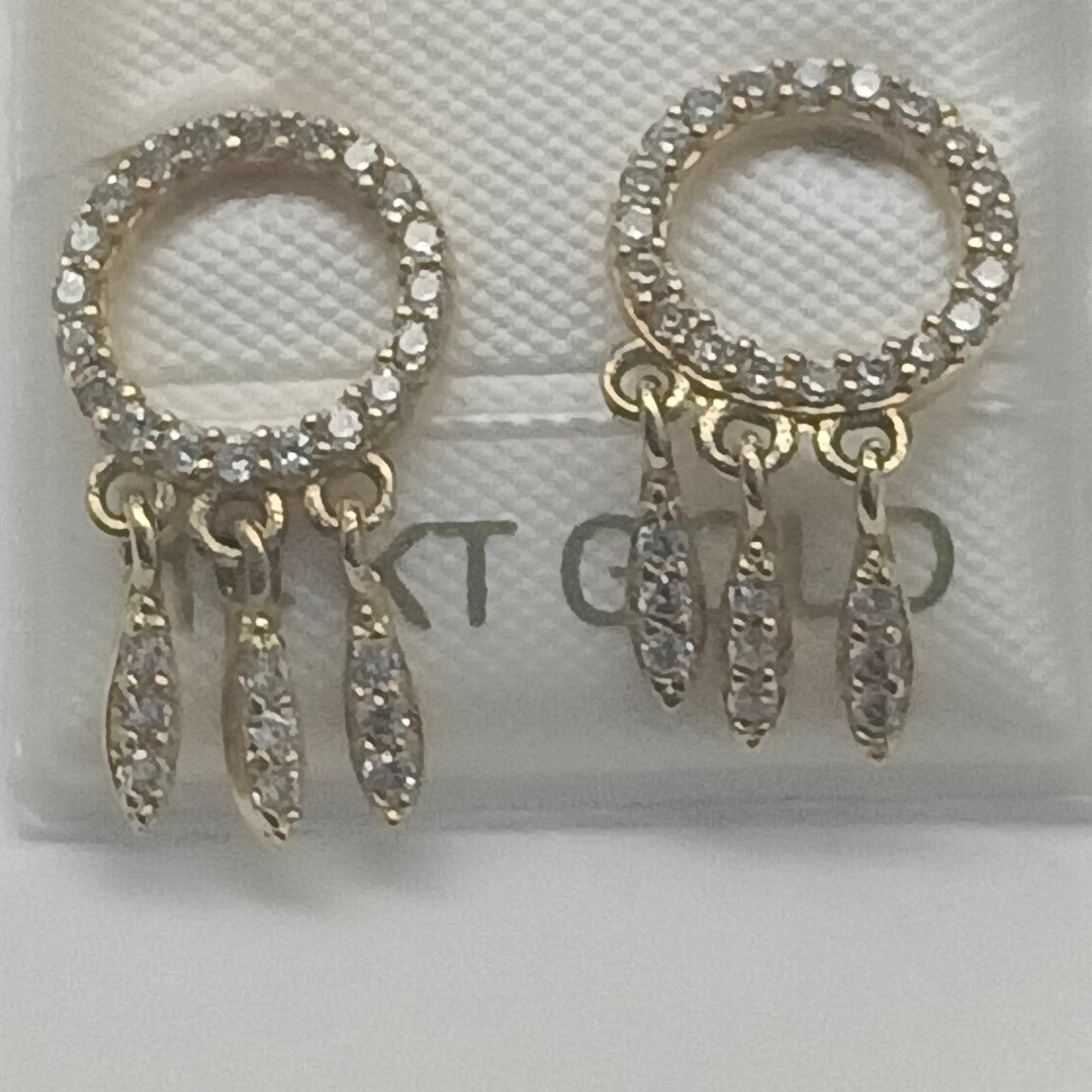 BROQUELES ORO 14K 1.9 (NUEVO)
