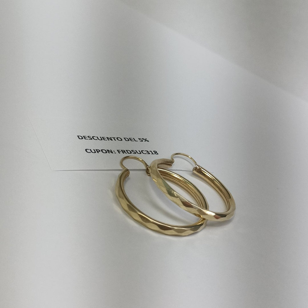 ARRACADAS PAR ORO 14 K 2,40 GRMS (SEMINUEVO)