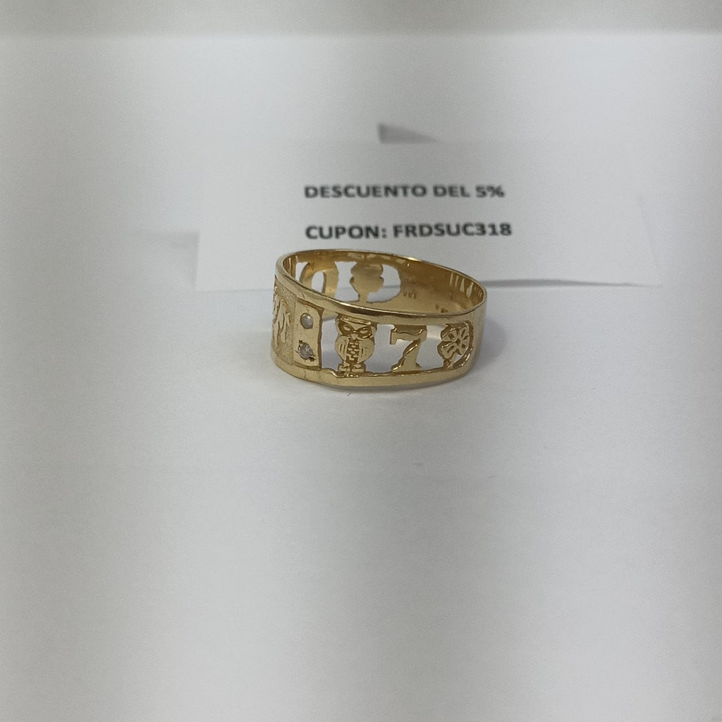 ARGOLLA DE LA SUERTE ORO 14 K 2,90 GRMS (SEMINUEVO)