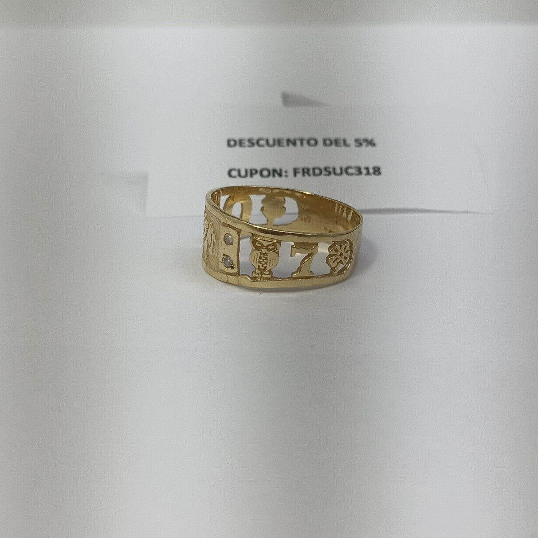 ARGOLLA DE LA SUERTE ORO 14 K 2,90 GRMS (SEMINUEVO)