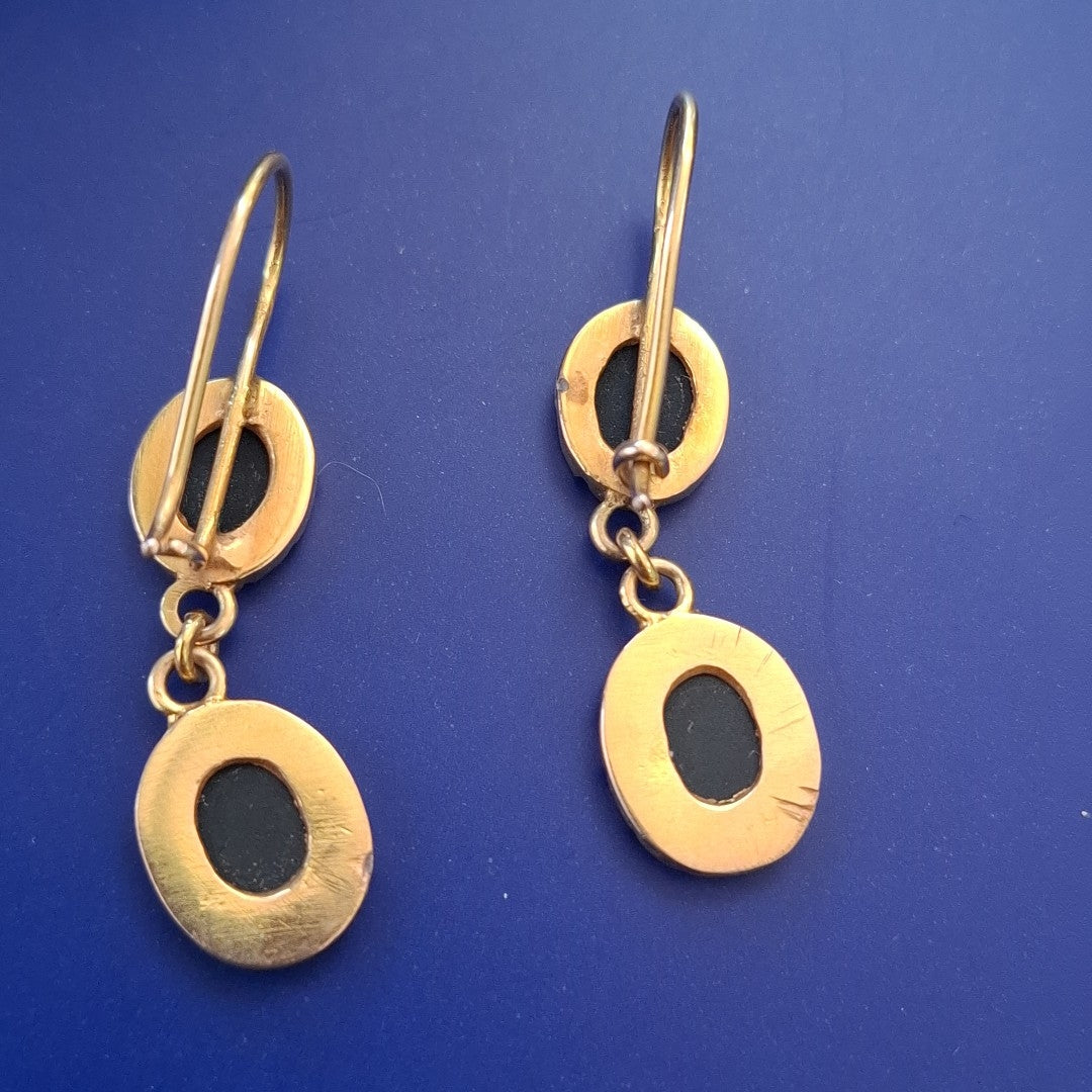 ARETES PAR ORO 14 K 4,60 GRMS (SEMINUEVO)
